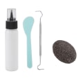 Miniatyrbild 1 av 8: Picking Rock Kit Vit Latex Oval Stone DIY Intressant avkopplande lättnad Pick Rock Toy för vuxna Lindra spänningar