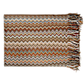 Miniatyrbild 5 av 5: Bohemisk Stickad Pläd Filt Nordisk Stil Pläd med Toppar, Akryl Stickad Pläd Dekorativ för Soffa Stol Säng Divan 127 * 152cm, gul