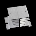 Miniatyrbillede 3 af 5: 1 stk. Enkeltfaset Solid State Relæ SSR Køleplade Aluminium Dissipation Radiator