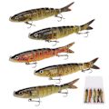 Miniatyrbillede 1 af 8: 19g Simuleringsfiske lokkemad Multi Jointed Swimbait Kunstig agn 13,5 cm længde til udendørs afslapning