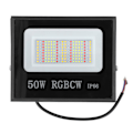Miniatyrbillede 1 af 8: LED-projektør i aluminiumshus med hærdet glas lampeskærm IP66 vandtæt RGB-projektør 85‑265V