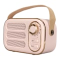 Pikkukuva 2 / 8: Bluetooth-kaiutin, stereo HiFi -ääni, USB-lataus, retro, kannettava langaton kaiutin kotiin ja matkoille, vaaleanpunainen