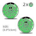Miniatyrbillede 1 af 4: 2 stk. 3D gel sticker nummerplade segl badge, TUV plakette mærkater -GSLA24