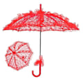 Miniatyrbillede 3 af 5: Elegant Brudesløjfe-Parasol - Perfekt til Fester, Bryllupper og Fotos