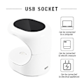 Miniatyrbild 5 av 5: UV LED Mini Nagellack Härdningslampa USB Portabel Enkel Fingernageltork Vit