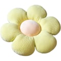Miniatyrbilde 1 av 4: Blomsterformede søte plysjputer, gulvmatter, dekorasjonsputer for fritidsrom (Lysegrønn, 50cm)