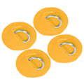 Miniatyrbild 7 av 8: 4 st PVC-lapp elastiskt repset D-ring lapp bungee repset rostfritt stål D-ring dyna gul