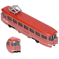 Miniatyrbilde 4 av 8: Barn Trolleybussleke i legering for barn - Simulert bussmodell med tilbaketrekksfunksjon - Dekorasjon - Bursdagsgave - Rød