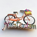 Pikkukuva 2 / 5: Magneetti Matkamuisto Amsterdam Hollanti 3D Polkupyörä Jääkaappimagneetti Turistimatkamuisto Käsityönä Tehty Hartsi Käsityöt Koti Keittiö Koristelu Alankomaat Jääkaappimagneetti C