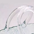 Miniatyrbillede 4 af 5: Bedste Sælger Håndtaske Form Klar Vase, Klar Taske Glas Blomstervase Til Hjem Bryllupsindretning Lyseblå