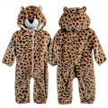 Pikkukuva 5 / 5: Toddler Dinosaur Hupullinen Onesie-asu Lapsille 12-18 Kuukautta - Jaguar