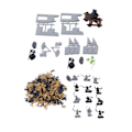 Pikkukuva 5 / 8: Sotilasmalli toimintahahmo DIY-linna Fort Castle Building Siege Model Toy Set syntymäpäivälahja lapsille