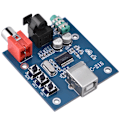 Miniatyrbillede 1 af 8: PCM2704 USB DAC til S/PDIF HiFi lydkort dekoderkort 3,5 mm analog udgang F/PC