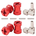 Miniatyrbilde 2 av 5: 12mm Hex Hjulnavadapter 17mm Forlengelse Kombinasjonskobling Rød