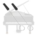 Miniatyrbillede 3 af 3: 4 stk. Gummi Kileformet Dæmper Sæt Klaverstemning Dæmper Keyboard Vedligeholdelses Instrument Tilbehør