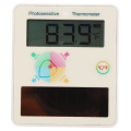 Miniatyrbild 5 av 8: Soldriven termometer LCD-skärm Temperaturdisplay Dubbel enhet vidvinkel för hem inomhus utomhus