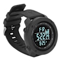 Miniatyrbilde 2 av 8: Utendørs LCD Klokke Multifunksjon Vanntett Sport Digital Armbåndsur for Fritid Løping Sykling Fjellklatring Svart