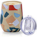 Miniatyrbild 1 av 5: Isolerad Resemugg med Lock 355ml - Vakuumisolerad Termosmugg i Rostfritt Stål - Kaffekopp 11,5cm (Gul)