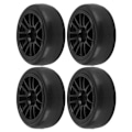 Miniatyrbilde 6 av 8: 4 stk. 63MM fjernkontroll metallhjulnav gummihjul med adapter for WPL D12 RC lastebil