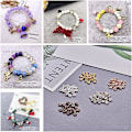 Miniatyrbild 5 av 5: 200 Blomsterlegering distanspärlor för smycketillverkning Halsband Armband 4 mm