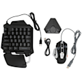 Miniatyrbilde 1 av 8: 3 stk. perifer utstyrt kablet tastatur mus konverter utstyr USB universal for Android, for IOS
