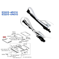 Miniatyrbilde 2 av 5: 1 sett bil soltak skyvetak drivkabel Sub-ASSY for
