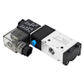 Miniatyrbild 3 av 8: 1/4in NPT Pneumatisk Magnetventil 2 Position 3 Vägs IP65 Luftdriven Magnetventil DC12V