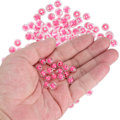 Miniatyrbillede 8 af 8: Harpiksperler DIY Håndlavede Smykkefremstillingsmaterialer Armbåndsmateriale Tilbehør 8mm MGlossy Rose Red