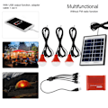 Miniatyrbillede 3 af 8: 4W solpaneler USB genopladeligt bærbart batteri 3,7V solenergi