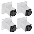 Miniatyrbillede 4 af 8: 4 stk. Sofa Ben Aluminiumlegering Firkantet Justerbar Skab Fod Møbler Hardware Beslag 60mm