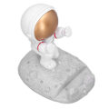 Miniatyrbilde 7 av 8: Mobiltelefonholder Astronaut Form Utsøkt Vakker Miljøvennlig Brakett OrnamentGolden Astronaut Push