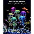 Miniatyrbillede 2 af 5: 6 stk. Selvlysende Vandmand Ornament Dekoration til Akvarium Fisketank