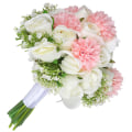 Miniatyrbild 2 av 8: Håller blomma ren elegant romantisk vacker bröllopsbukett för kontor i sovrummet
