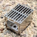 Miniatyrbillede 4 af 5: - Camp Stove Rustfrit Stål Trækul Brændeovn