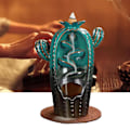 Miniatyrbillede 5 af 8: Vandfald Røgelseholder Keramik Antik Kaktus Form Dekorativ Tilbageflow Røgelsebrænder til Soveværelse Meditationsrum