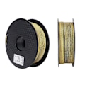 Miniatyrbillede 4 af 5: Silke PLA Filament 1.75mm Dobbelt Farve Tilstopningsfri Dikromatisk Spole Skinnende 3D Printer Forbrugsvare Guld og Sort