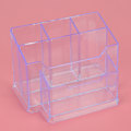 Miniatyrbillede 2 af 8: Populær kontorartikler Transparent Multifunktions Penholder med Card Box i Transparent White