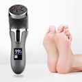 Miniatyrbillede 5 af 8: Elektrisk Foot Callus Remover LCD-skærm Død hudfjerner Fodfil Pedicureværktøj til hjemmebrug med 3 slibehoveder Sort