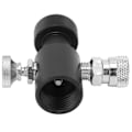Miniatyrbillede 3 af 8: G1/2-14 CO2-påfyldningsadapter-stik, sort sodavand ASA-udløserventil med 8 mm hun-hurtigstik