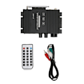 Miniatyrbild 1 av 8: Bil Mini Audio Power Amplifier Bluetooth 5.0 2.0 Channel Coaxial Decoding High Low Tuning med fjärrkontroll