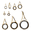 Miniatyrbilde 8 av 8: 9PCS fiskestangspiss guide reparasjonssett rustfritt stål keramisk ring stangspiss guide erstatningssett