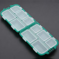 Miniatyrbilde 5 av 8: 10 grids / Box Vanntett Hardt fiskeutstyr Box Case Kroker lokker agn Oppbevaringsboks