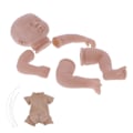 Miniatyrbild 5 av 8: 19 tums simulerad omålad Reborn docka kit silikon oavslutad babydocka mögel delar set