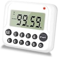 Miniatyrbillede 1 af 5: Køkkenur, madlavningsur nedtælling/optælling digitalt ur med høj alarm stort LCD-display magnetisk bagside