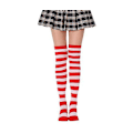 Miniatyrbild 4 av 5: 3 Paires de Chaussettes de Noël pour Femmes, Haut Haut, Style Simple, Rouge Blanc, Rouge Noir och Jaune Noir