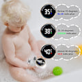 Miniatyrbild 4 av 5: Digital babyvattentermometer med LED-pekskärm, flytande badleksak