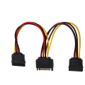 Miniatyrbild 4 av 8: SATA-adapterkabel 1-i-2 datorhårddisk Optisk enhet Power