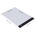 Miniatyrbilde 7 av 8: A4 USB LED Light Stencil Board Light Box Tracing Tegnebrett (3-nivå justerbar lysstyrke)