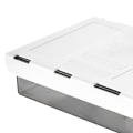 Miniatyrbild 7 av 8: Underdesk Låda Box Plast Transparent Utrymmesbesparande Slide Out Under Table Förvaring Väska för Kontor Klassrum Svart M