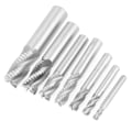 Miniatyrbillede 8 af 8: 7 stk./sæt 4 Flutes 6-20mm HSS End Mill Router Bit Roughing Chipbreaker Fræser